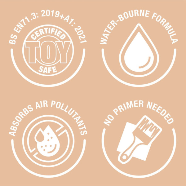 Vopsea lavabila, Rust-Oleum, Little Stars, Water Nymph, Albastru, 125 ml