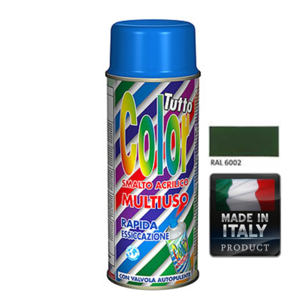Vopsea Spray Multisuprafete Verde RAL 6002 Tuttocolor Macota 400ml