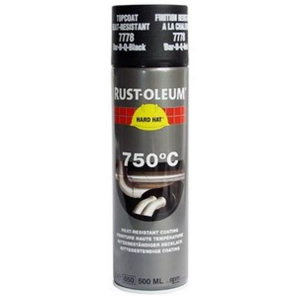 Vopsea termorezistenta 750°C. Spray Neagra Rust Oleum 500ml