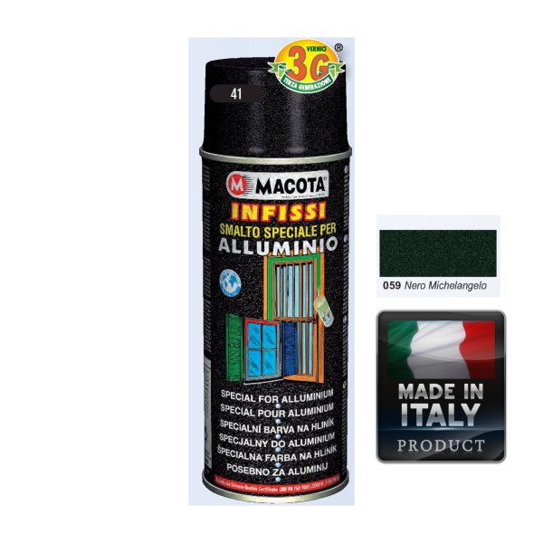 Spray Vopsea Pt. Aluminu Negru Macota 400ml.