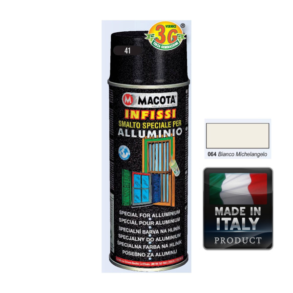 Spray Vopsea Pt. Aluminu Alb Macota 400ml.