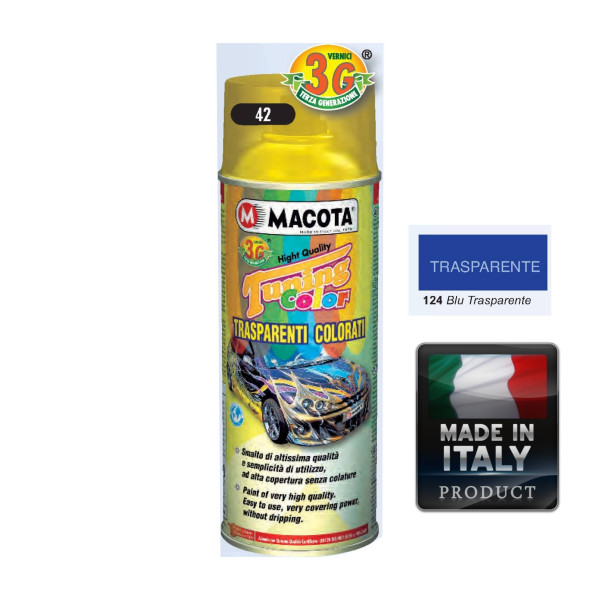 Vopsea Spray Transparenta Albastru Macota 400ml
