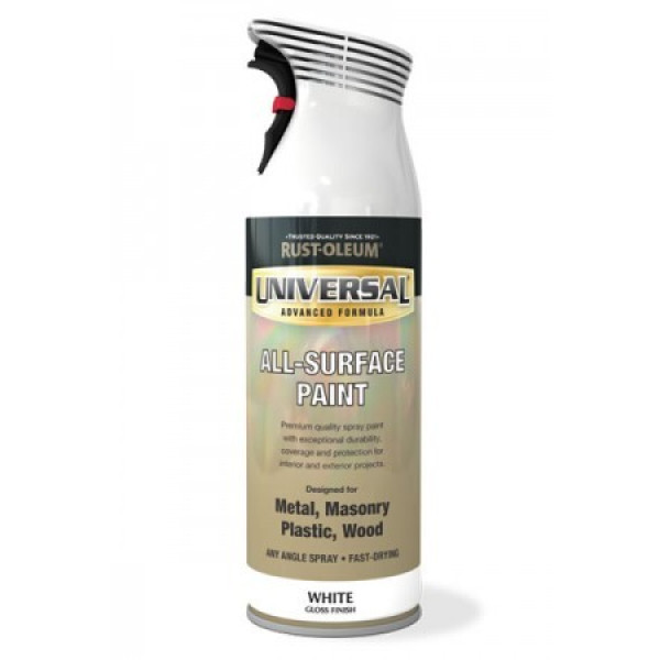 Vopsea Spray Universal Alb Mat 400ml