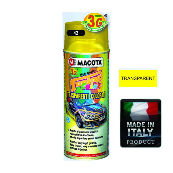 Vopsea Spray Transparenta Galben Macota 400ml