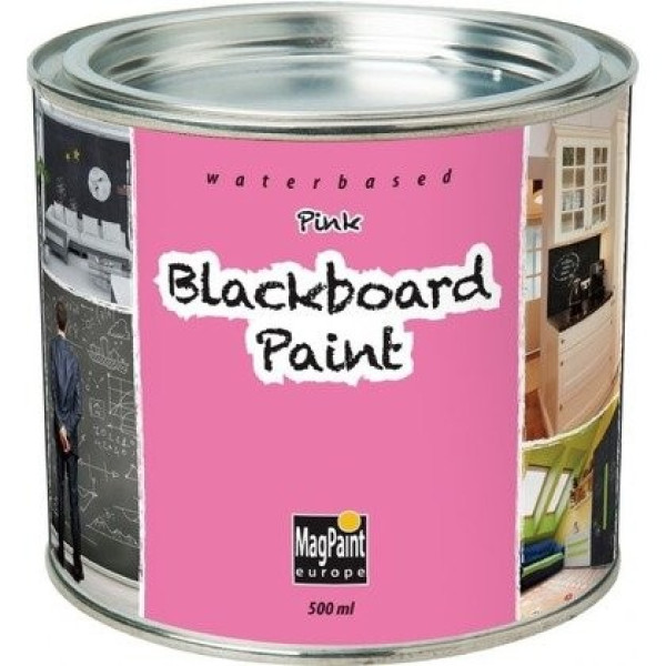 Combo Vopsea Magnetica+ Vopsea Cu Efect De Tabla De Scris Roz