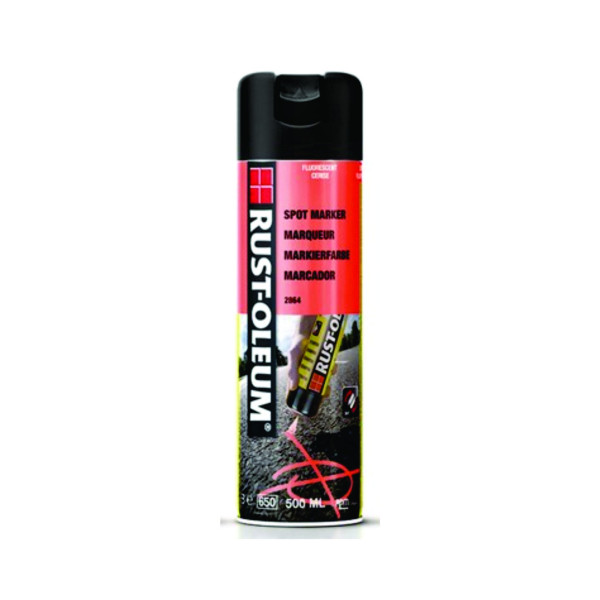 Vopsea Spray Marcaje Forestiere Si Constructii Spotmark Rosu 500ml