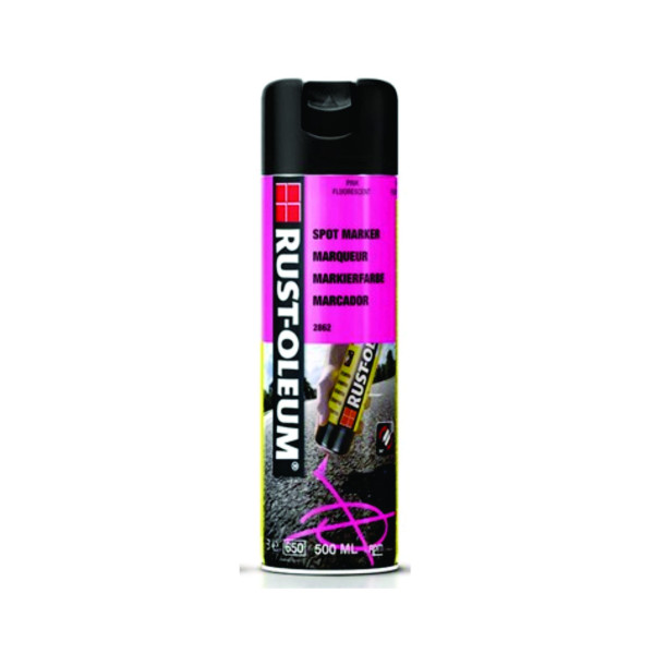 Vopsea Spray Marcaje Forestiere Si Constructii Spotmark Roz 500ml