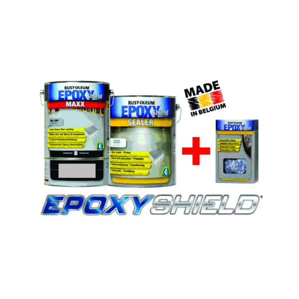 Set Vopsea Epoxidica Garaj Gri Deschis