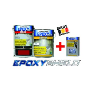 Kit Complet Vopsea Epoxidica Garaj Rosu Englezesc