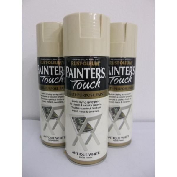 Vopsea Spray crem lucioasa Painter’s Touch Gloss Antique White 400ml