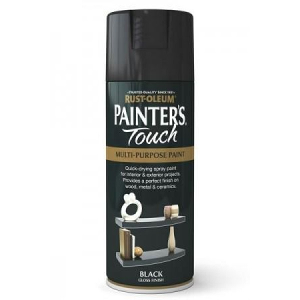 Vopsea Spray Painter’s Touch Negru Lucios / Gloss Black 400ml