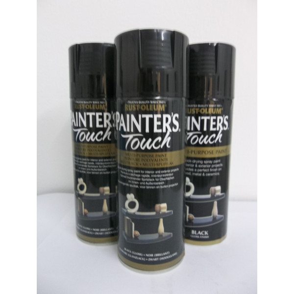 Vopsea Spray Painter’s Touch Negru Lucios / Gloss Black 400ml