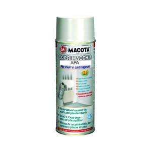 Vopsea Spray Ascundere Pete Alb Macota (pe baza de apa) 400ml.