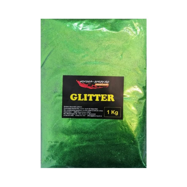 Glitter Decorativ / Sclipici Decorativ Verde 1 Kg