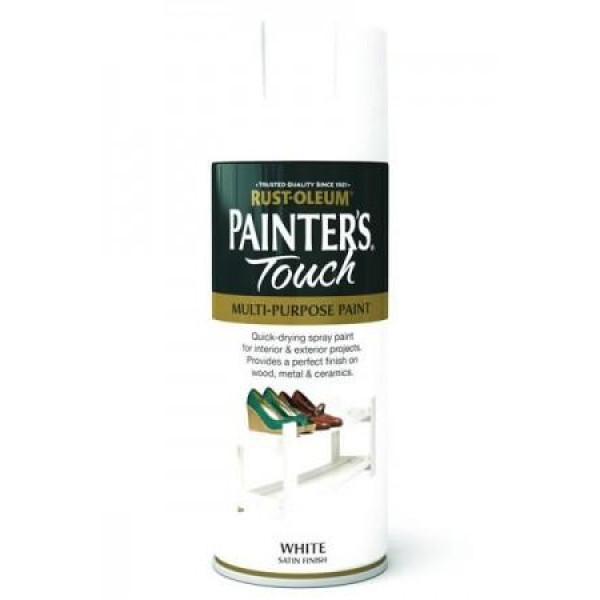 Vopsea Spray Alba Satinata Painter’s Touch Satin White 400ml