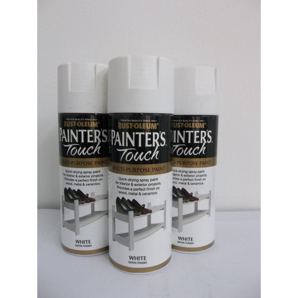 Vopsea Spray Alba Satinata Painter’s Touch Satin White 400ml