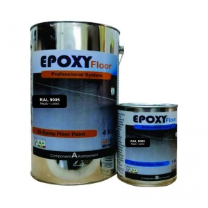 Vopsea Epoxidica Garaj Neagra RAL 9005-Trafic Auto 5 Kg Epoxy Floor