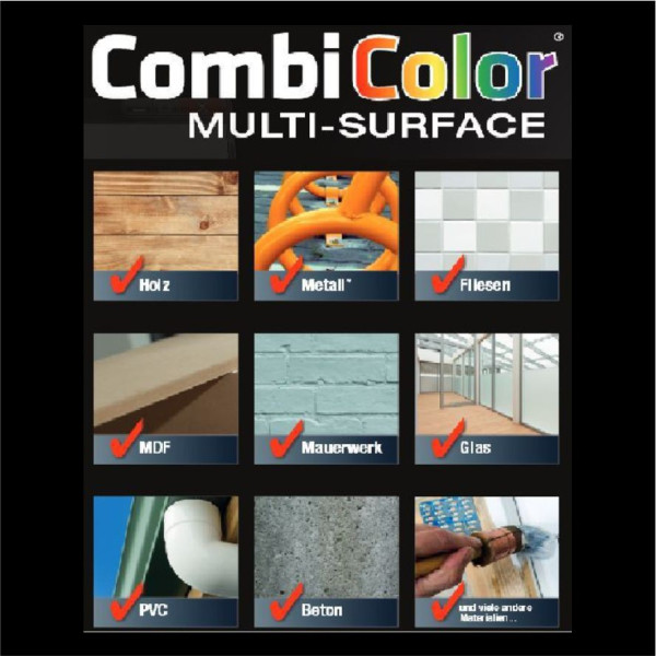 Vopsea CombiColor Multi-Suprafete Negru Mat 750 ml