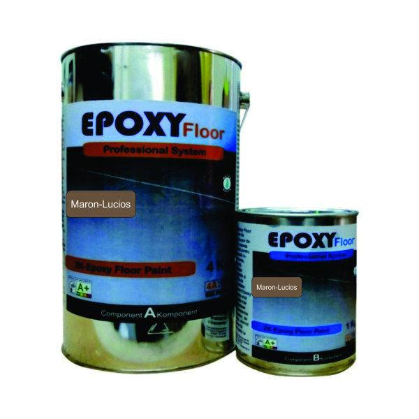 Vopsea Epoxidica Garaj Maron Inchis-Trafic Auto 5 Kg Epoxy Floor