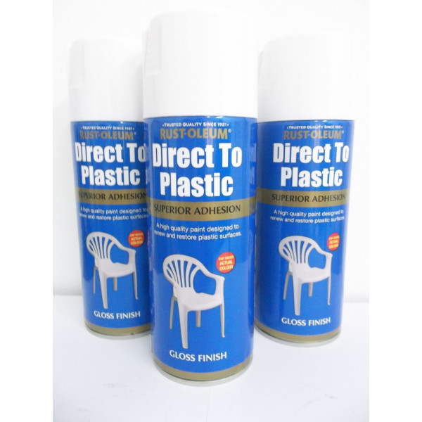 Vopsea Spray Plastic Alb 400ml