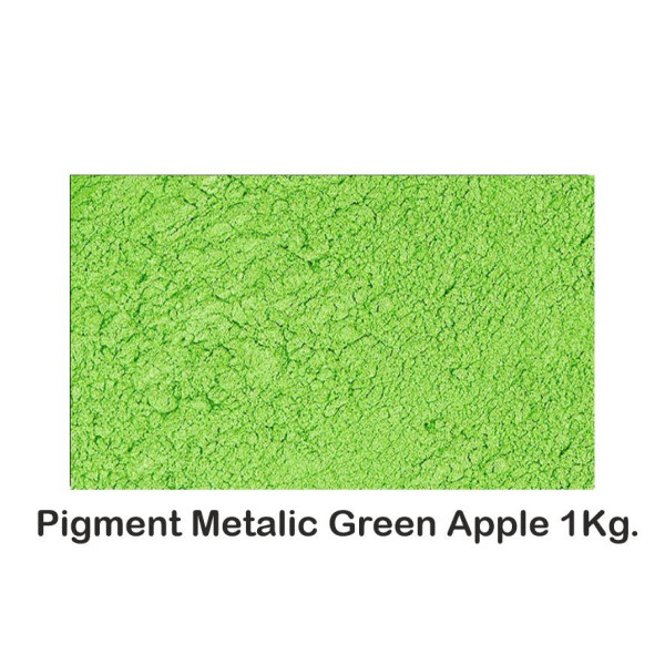 Pigment Metalic Green Apple 1Kg.