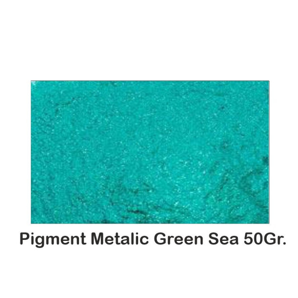 Pigment Metalic  Green Sea 50Gr.