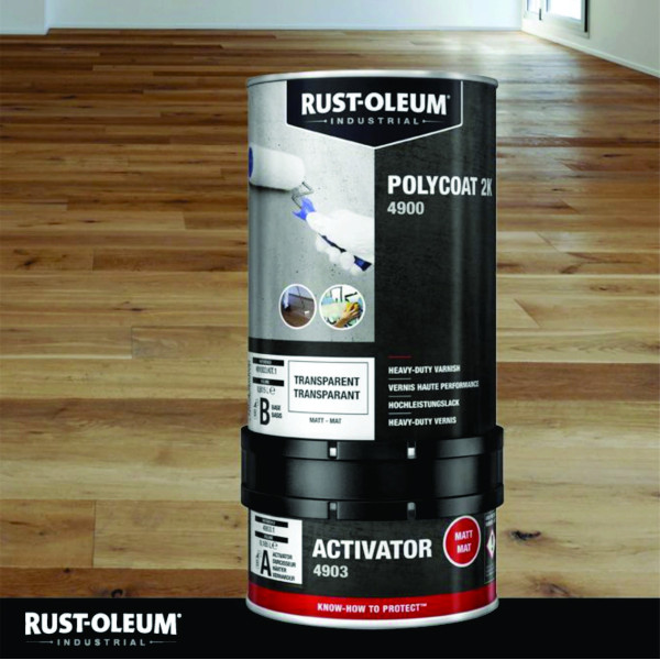 Lac Poliuretanic Transparent 2K  Mat Rust-Oleum 1 Litru