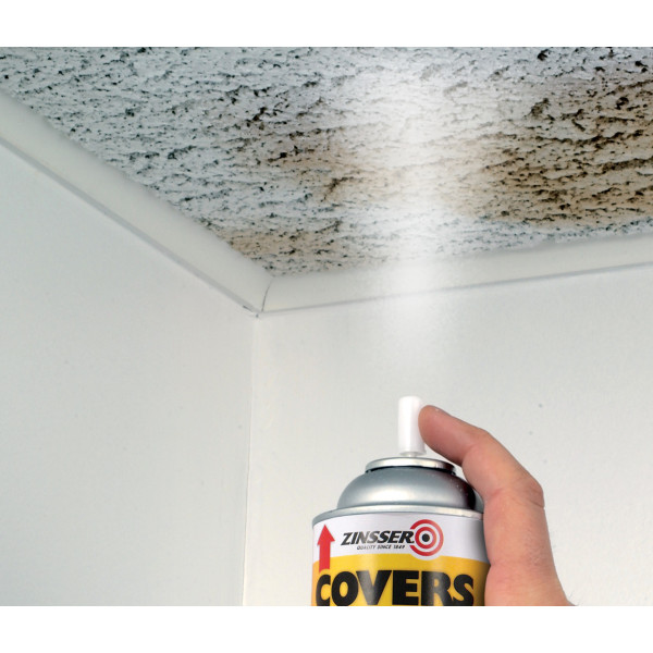 Spray Alb, Pete, Tavan, Zinsser CoversUP, 400ml
