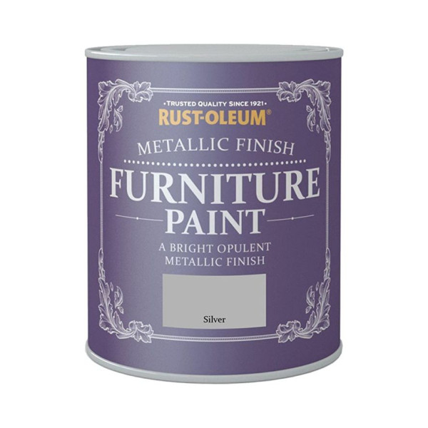 Metallic Finish Furniture Silver 750 ml