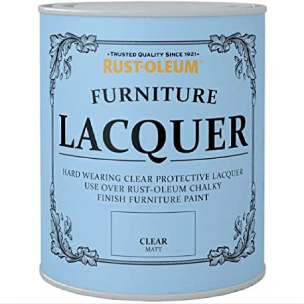 Lac Chalky Finish Furniture Transparent Mat 750 ml