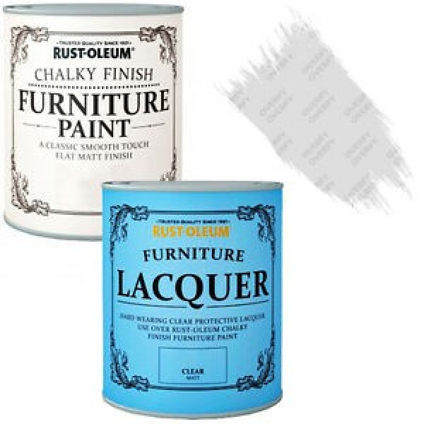 Lac Chalky Finish Furniture Transparent Mat 750 ml