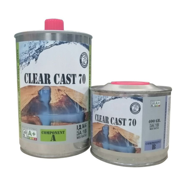 Rasina Epoxidica Clear Cast 70 Transparenta 1,6Kg