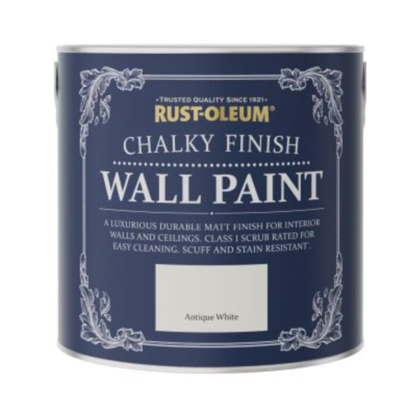 Vopsea Lavabila Chalky Wall Paint Antique White 2.5 Litri
