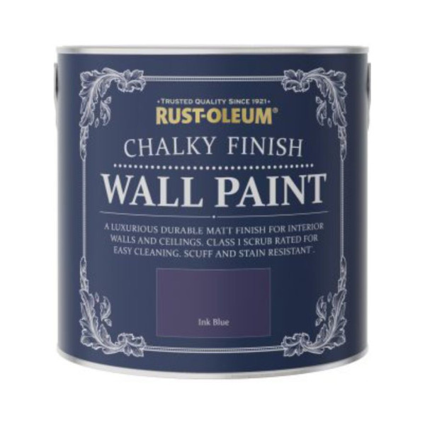 Vopsea Lavabila Chalky Wall Paint Ink Blue 1 Litru