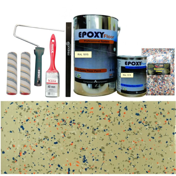 Set Vopsea Epoxidica Crem Sporty Orange