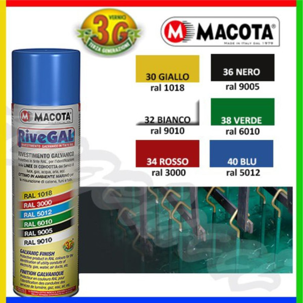 Vopsea Galvanica Rivegal Alb RAL9010 500ml