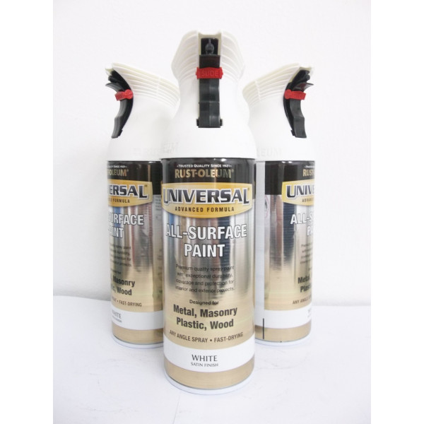 Vopsea Spray Universal Satin Alb 400ml
