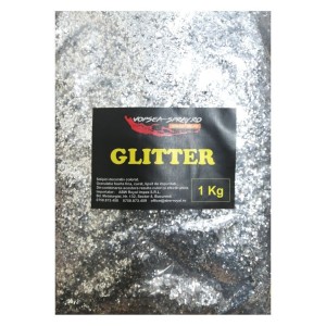Sclipici Lavabila Argintiu 1 Kg 1mm