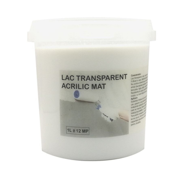 Lac Acrilic Transparent Mat 1 Litru