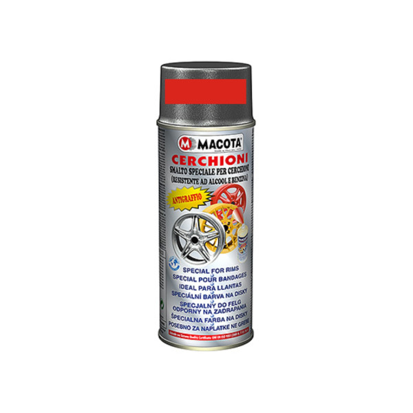 Vopsea Spray Jante Macota Rosu Metalizat 400ml
