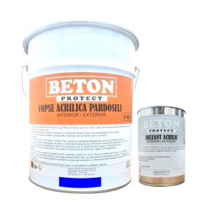 Vopsea Beton Exterior, Albastru, Beton Protect, 5 Kg
