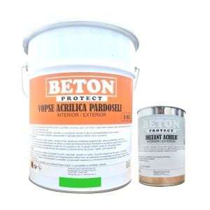 Vopsea Beton Exterior, Verde, Beton Protect, 5 Kg
