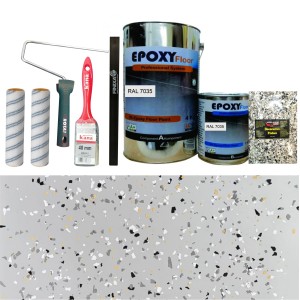 Set Vopsea Epoxidica Gri Deschis Dessert Granite