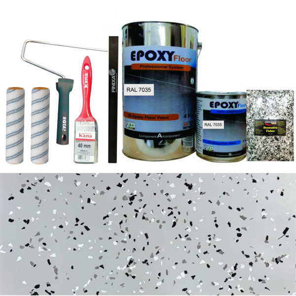 Set Vopsea Epoxidica Gri Deschis Crazy Grey