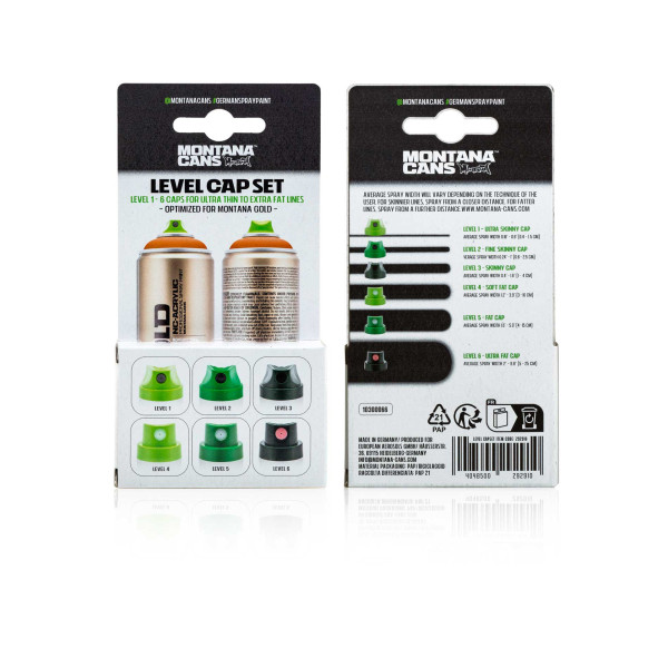 Nozzle Set Level 1-6, Montana Cans