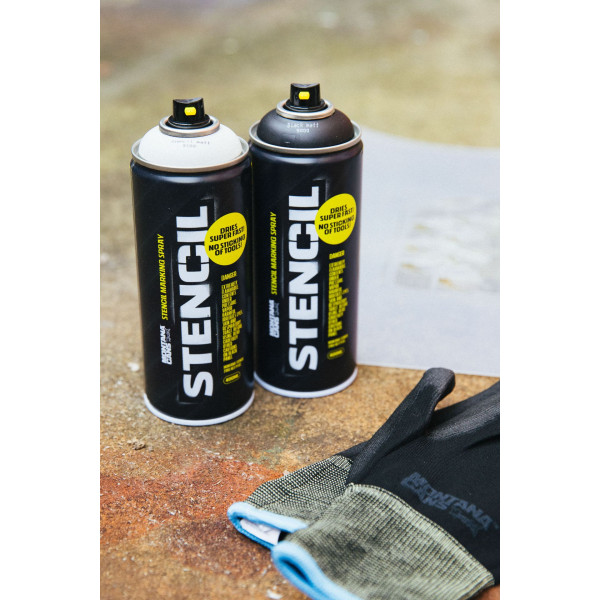 Spray Vopsea Stencil, 9100 White, Montana, 400 ml