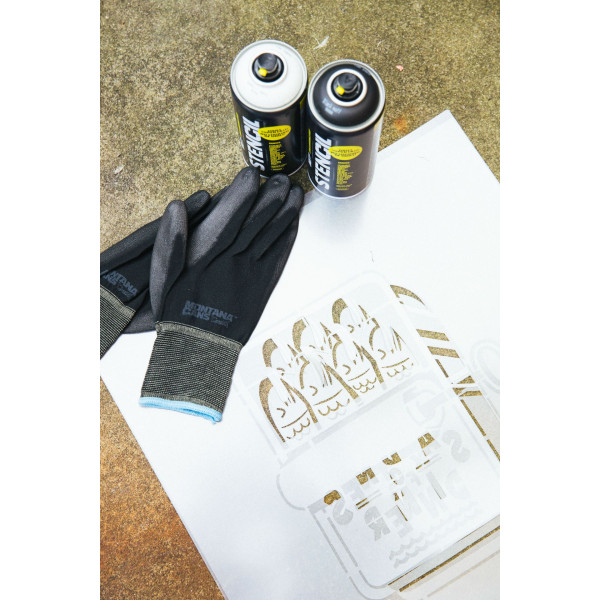 Spray Vopsea Stencil, 9100 White, Montana, 400 ml
