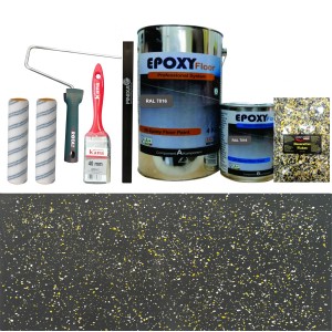 Set Vopsea Epoxidica Antracit Crazy Yellow