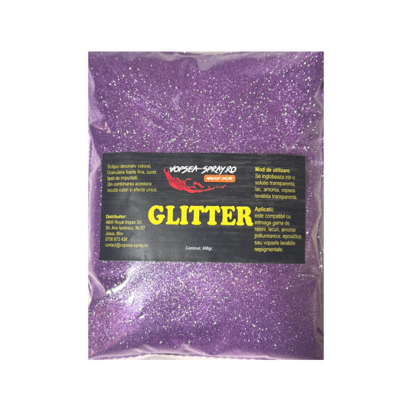 Sclipici Decorativ Mov 400gr.