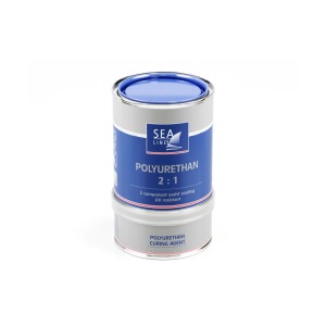 Vopsea Poliuretanica, PU 2K Black,  Sea-Line 750 Gr.